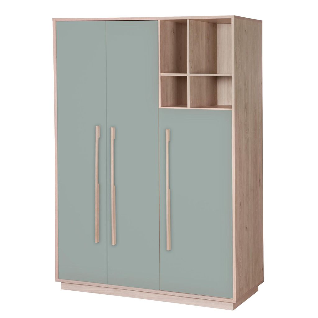 roba Kinderkleiderschrank Selva 3-türig mit offenen Fächern - Babyzimmer Schrank