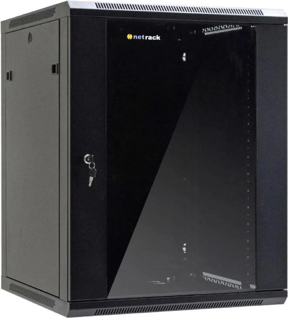 Rack Réseau 15U Mural Noir - Solution Idéale pour PME et Bureaux IT