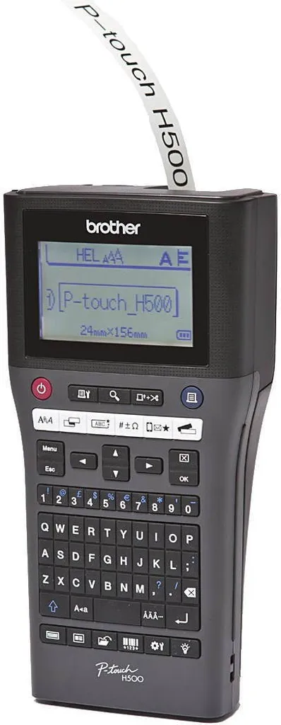 Brother PT-H500 Imprimante d'étiquettes QWERTY TZe 180 DPI Noire
