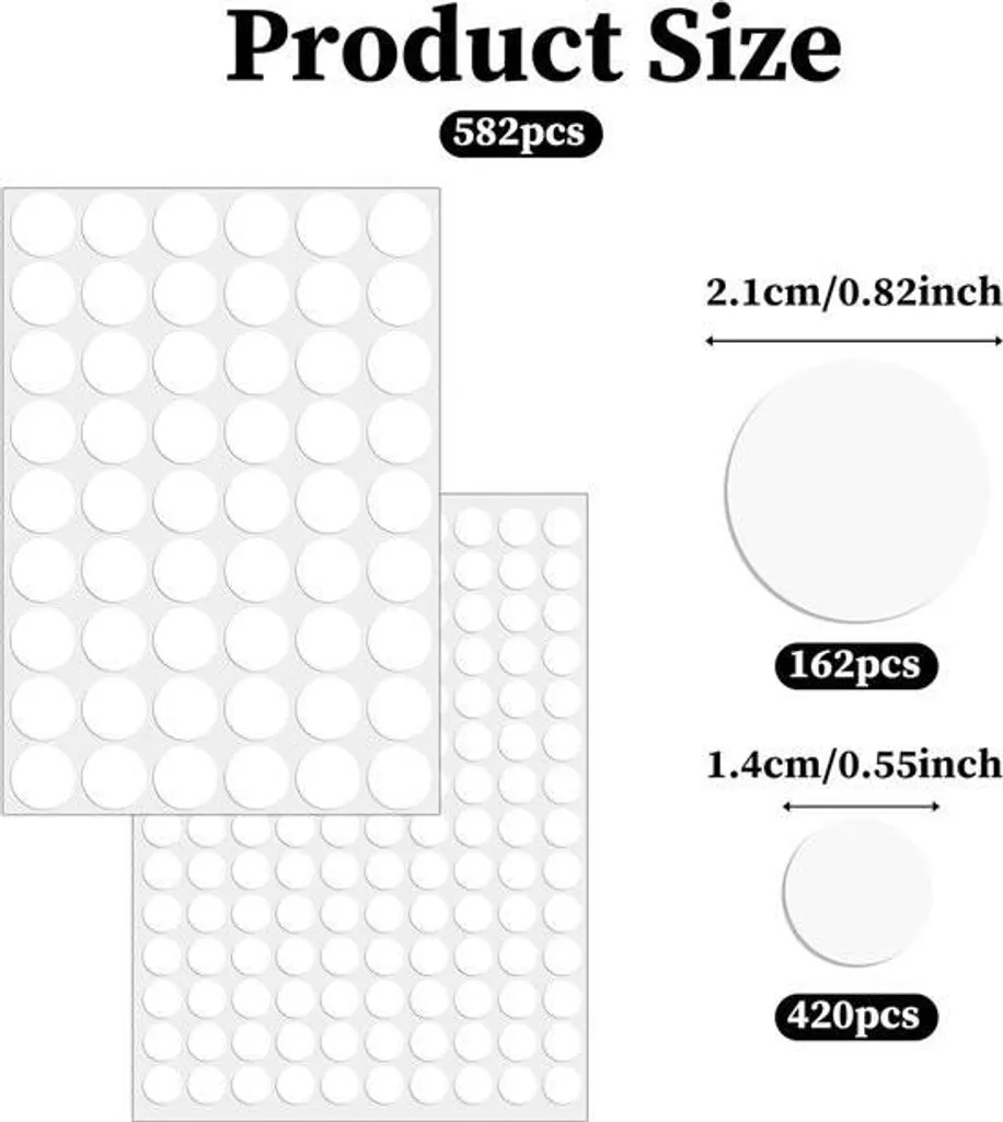 Cachez les vis apparentes avec ces 582 adhésifs blancs imperméables
