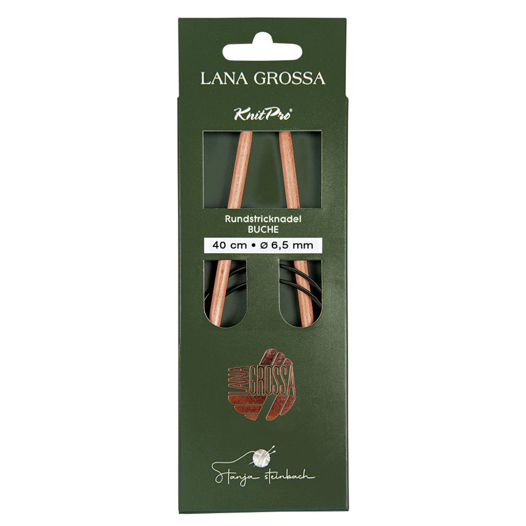 Lana Grossa - Rundstricknadel Holz Buche 40cm 6,5mm Produktbild 