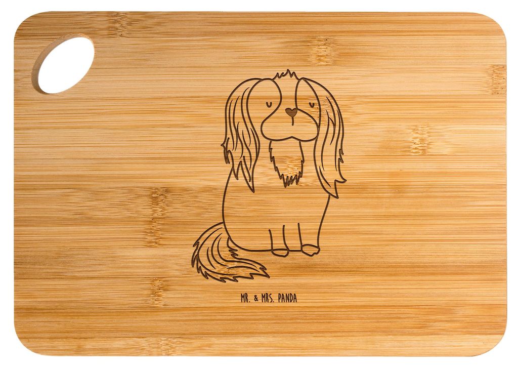 Mr. & Mrs. Panda Frühstücksbrett Hund Cavalier King Charles Spaniel - Transparent - Geschenk, Schneidebrett, schneidbrett, Cockerspaniel, Spruch,...