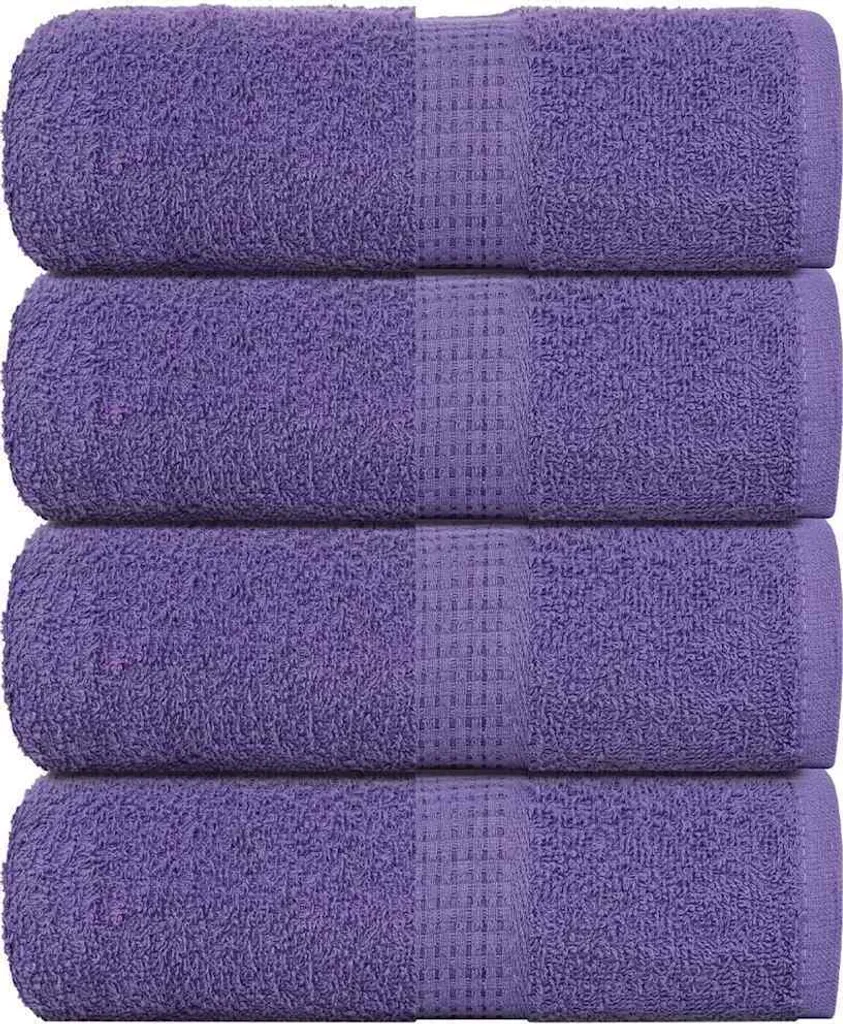 Set 4 Lavette Ecologiche Viola 30x30 cm | 100% Cotone 360g/m² Zero Waste