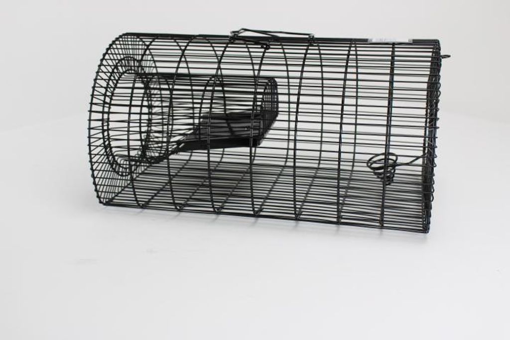 Campo24 Rattenfalle Kastenfalle Lebendfalle Drahtkasten–40x24x21cm, Schutzgriff, Trittklappe – optimal für Marder, Feldmäuse, Siebenschläfer...