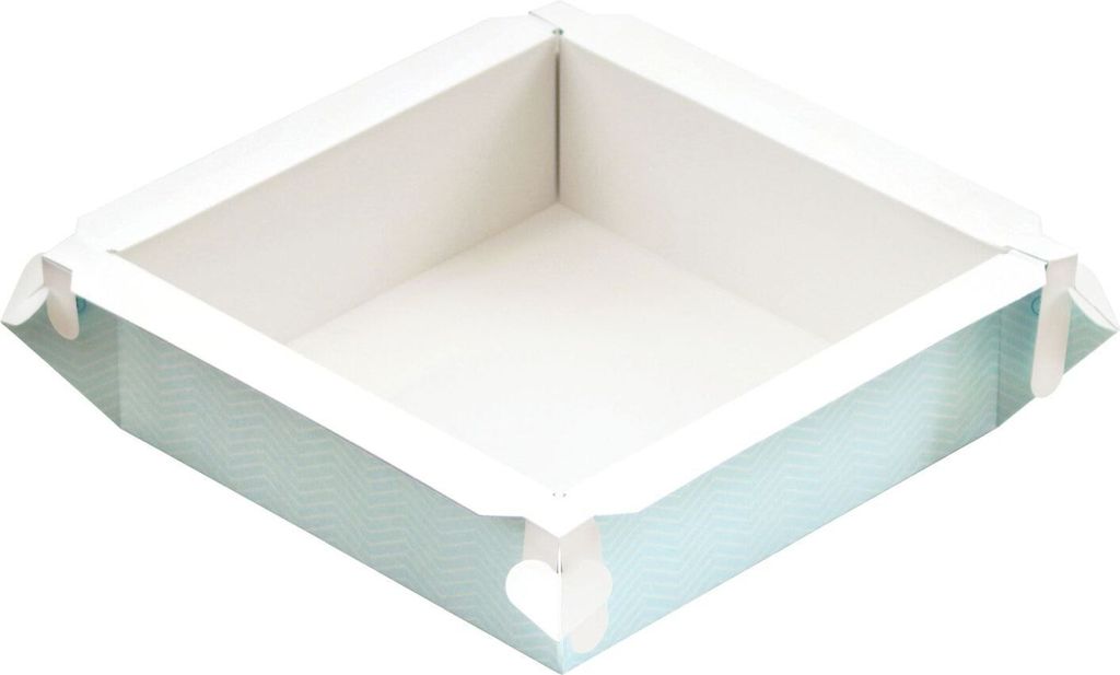 BoxBake Quadratische Einmal Backform ca.25cm Pop-up Cake Tin
