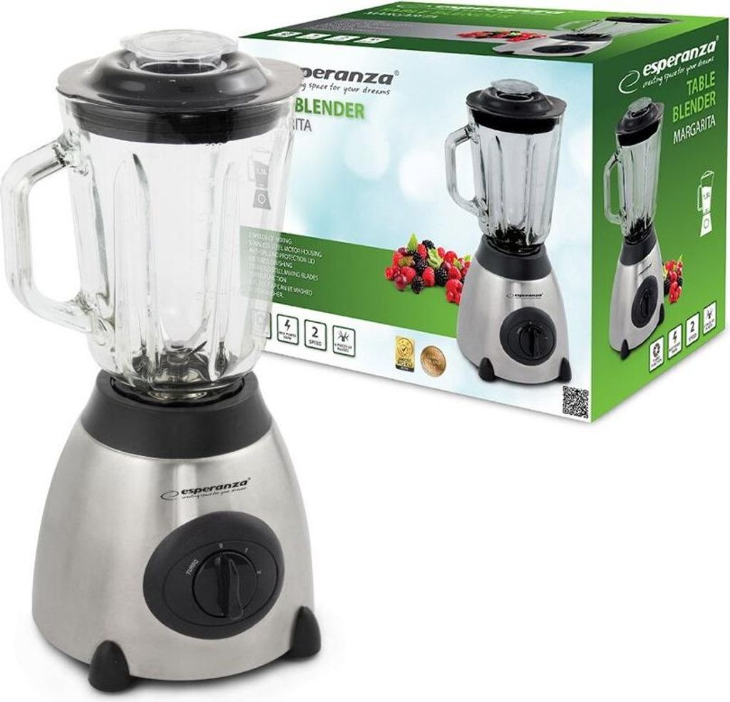 Esperanza Margarita Stabmixer mit Edelstahlmesser
