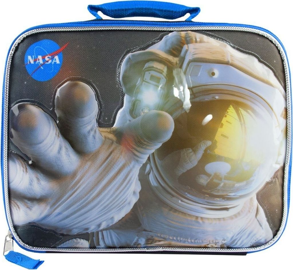 NASA - Brotzeittasche "Space", Astronaut NS5982 (Einheitsgröße) (Schwarz/Blau/Weiß)