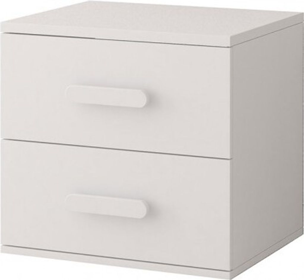 Nachttisch Jonas I 22 Weiss/Weiss + Weiss