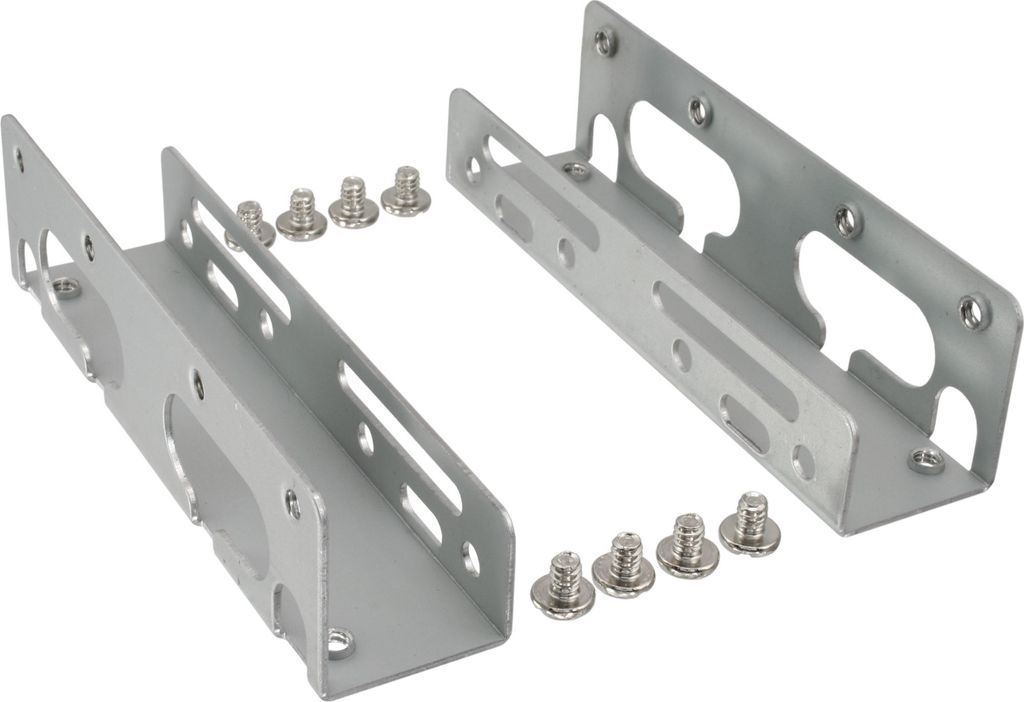 InLine HDD Einbauschienen, für 8,89cm (3,5") Festplatten, Metall, Gelb
