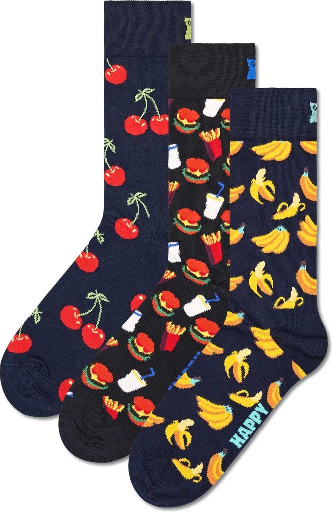 Happy Socks Strümpfe FOOD Socken 3er Pack