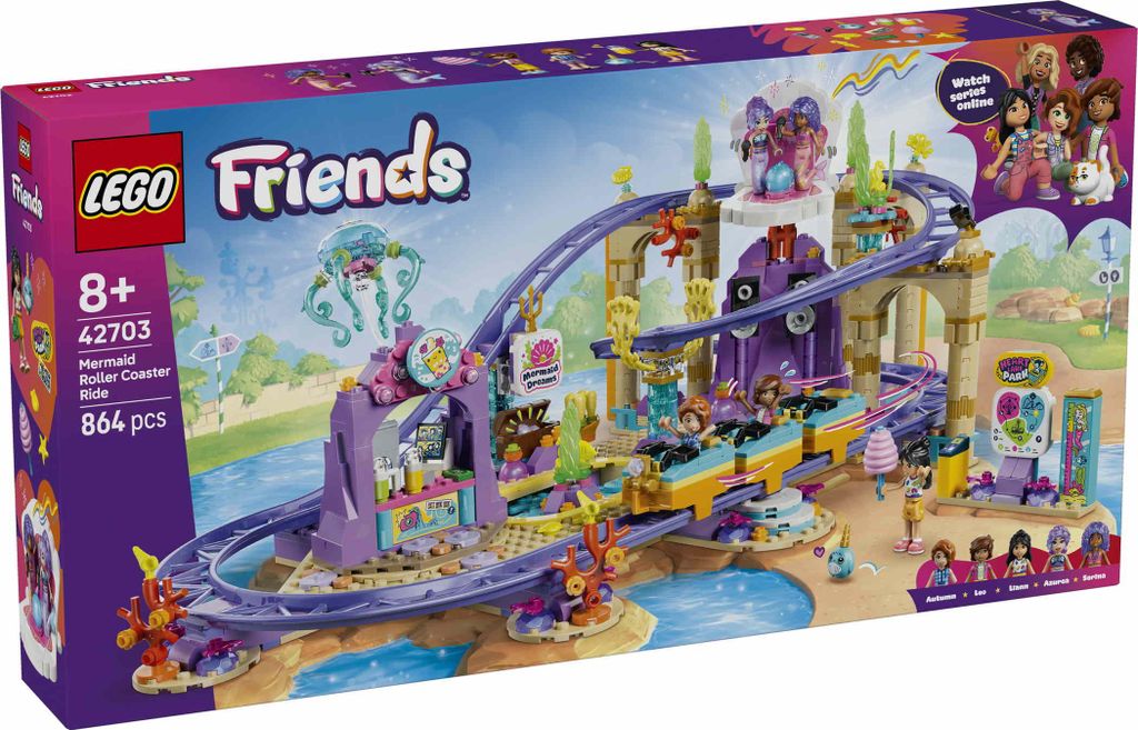 LEGO Friends Meerjungfrauen-Achterbahn - Interactief Productafbeelding 