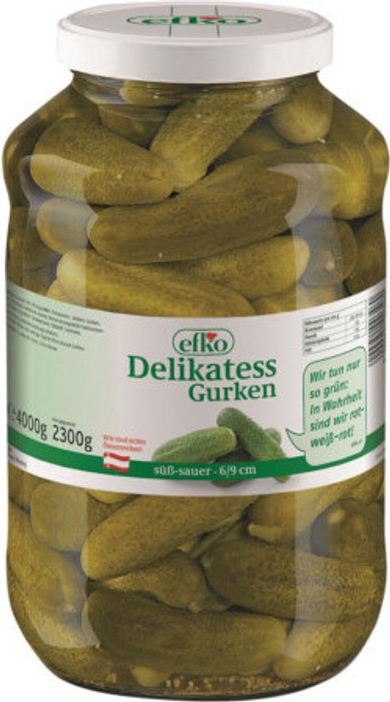 efko Delikatess Gurken süß-sauer 5 Liter Produktbild 