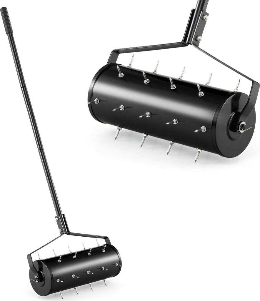 Rouleau aérateur de pelouse avec poignée et pointes, 44 x Image du produit 