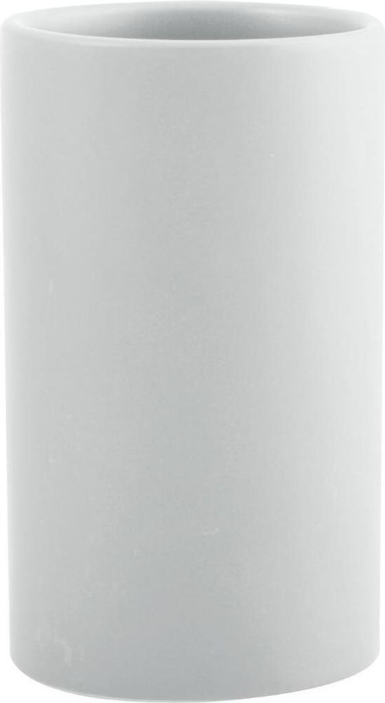 Spirella Zahnputzbecher Zahnbürstenhalter Keramik "Tube" 7x11,5 cm Weiß Matt