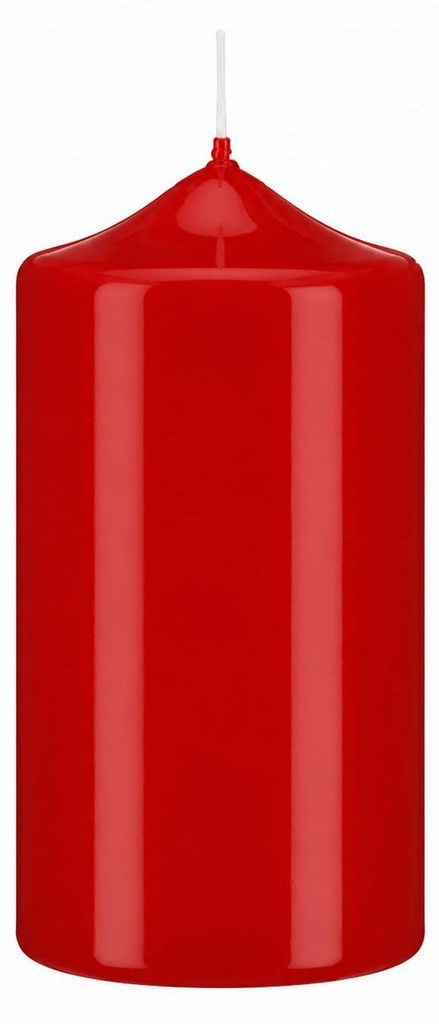 Lackkerzen Stumpenkerzen Rot 150 x Ø 80 mm, 4 Stück Produktbild 