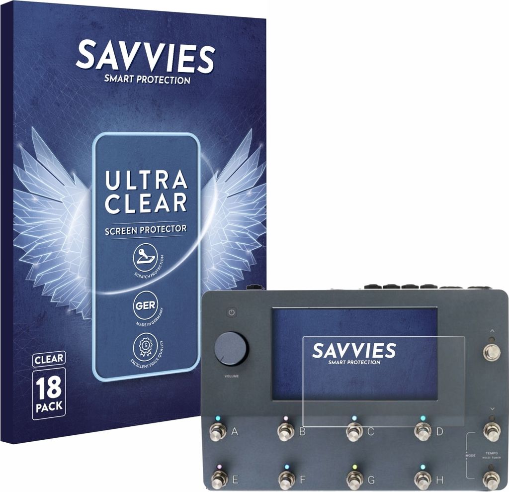 18x Für Neural DSP Quad Cortex Schutzfolie Savvies Displayschutz Display Schutz Folie Klar Transparent