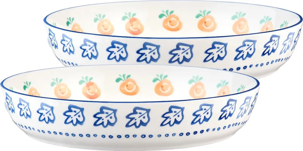 Corbeille à fruits NAPOLI pour cuisine et salon, lot de 2 paniers déco