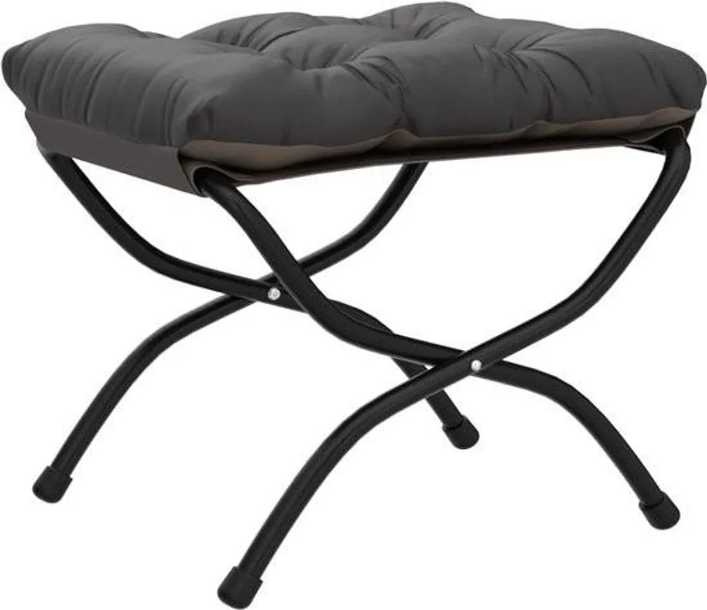Pouf repose-pieds de bureau et coussin de confort pour les pieds - Gris
