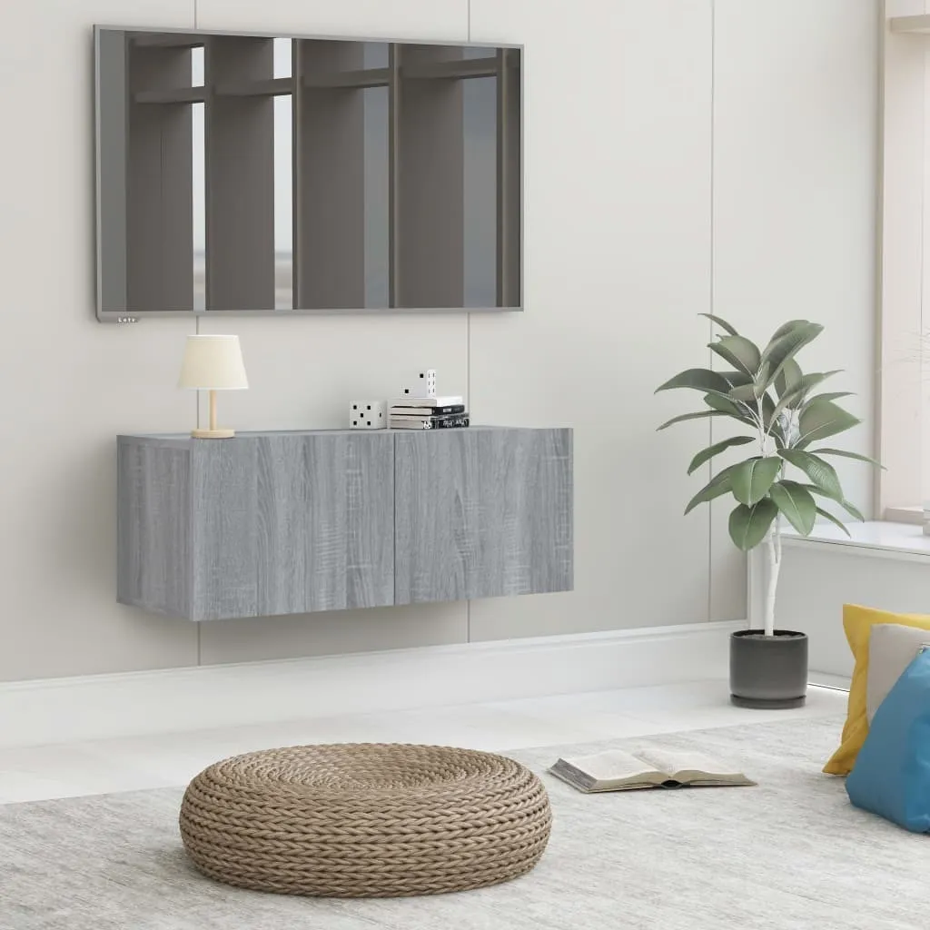 Maison Exclusive Mobile Porta TV 80x30x30 Sonoma Grey per Console