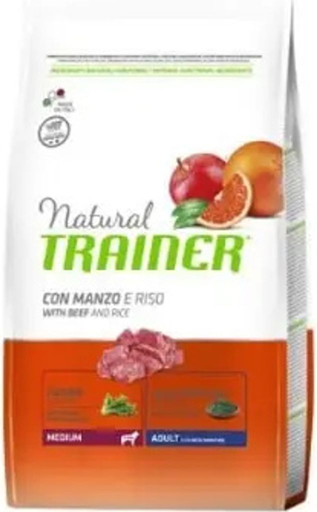 Natural Trainer Canine Adult Medium Ox 12Kg (Ndr)
