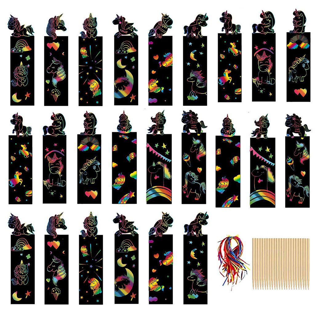 1 Set Kratzpapier, Karte, handgeschriebenes Band, Lanyard mit Holzstift, DIY, keine Farbe erforderlich, Kratzpapier, Kinderkunst, Lesezeichen, Heim...
