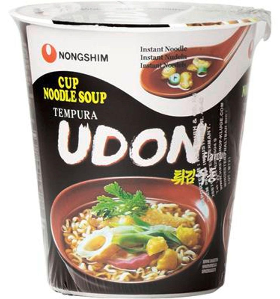 Soupe instantanée Udon au tempura, marque Nongshim, 62 g Image du produit 