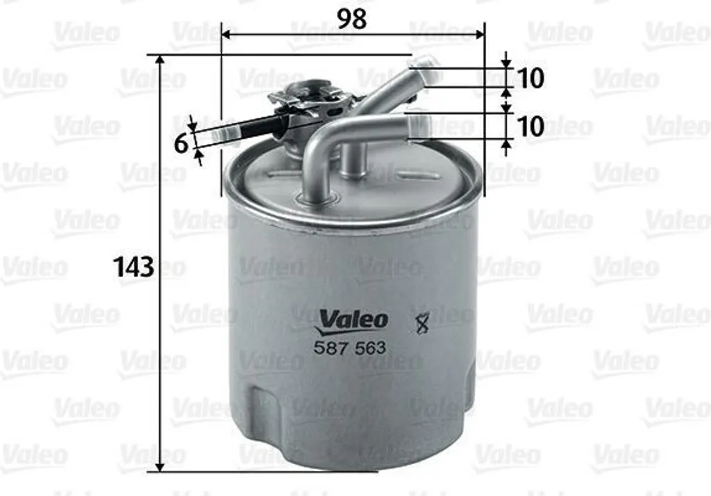 Évitez les pannes d'injection avec le filtre carburant Valeo 587563 R51