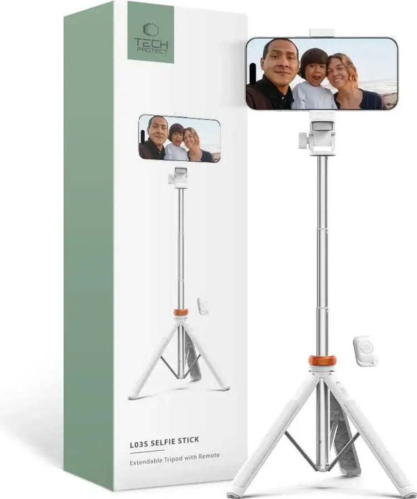 Bâton de selfie Bluetooth, trépied Tech-Protect L03S, avec Image du produit 