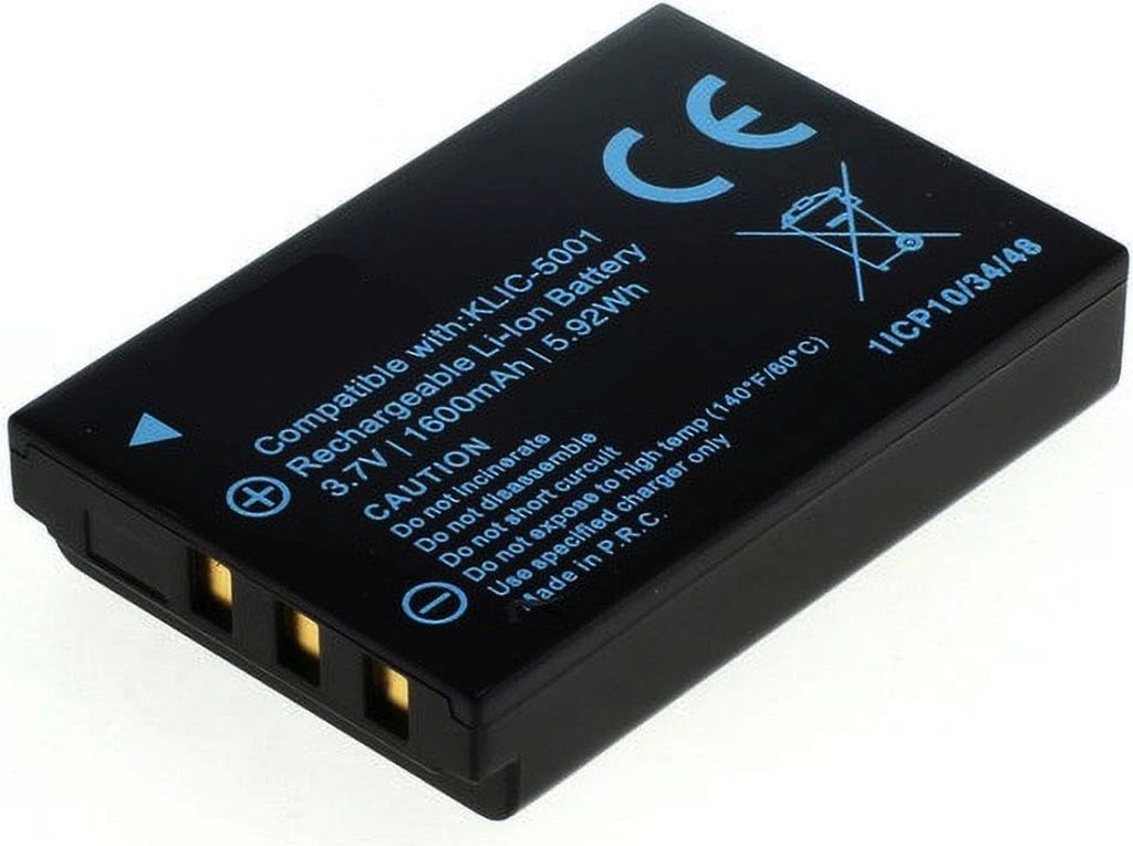 Akku für Sanyo Xacti VPC-WH1 Li-Ion 3,7 Volt 1400 mAh schwarz.