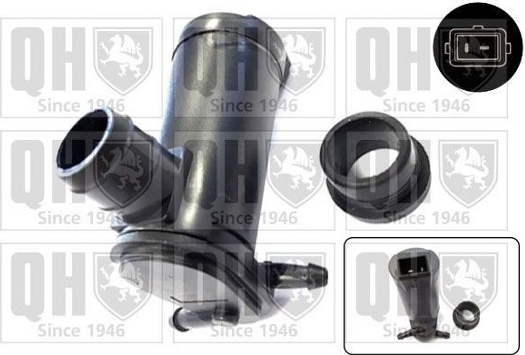 QUINTON HAZELL Waschwasserpumpe für FORD Fiesta Mk6 Schrägheck (JA8, JR8) QWP010