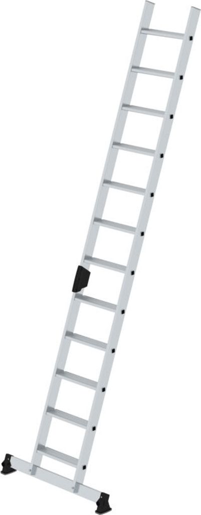 MUNK Stufenanlegeleiter mit nivello-Traverse und Ergo-Pad 12 Stufen