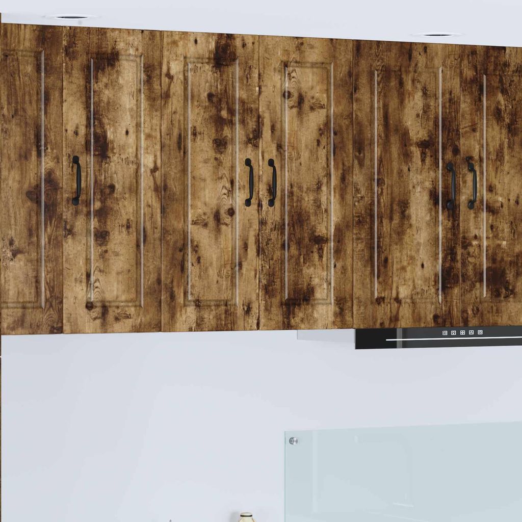 "Schlussverkauf" Küchenschrank/Sideboard - 1 pc - Aufbewahrungsschrank moderne - Geräucherte Eiche 60x31x80 cm Holzwerkstoff C10627
