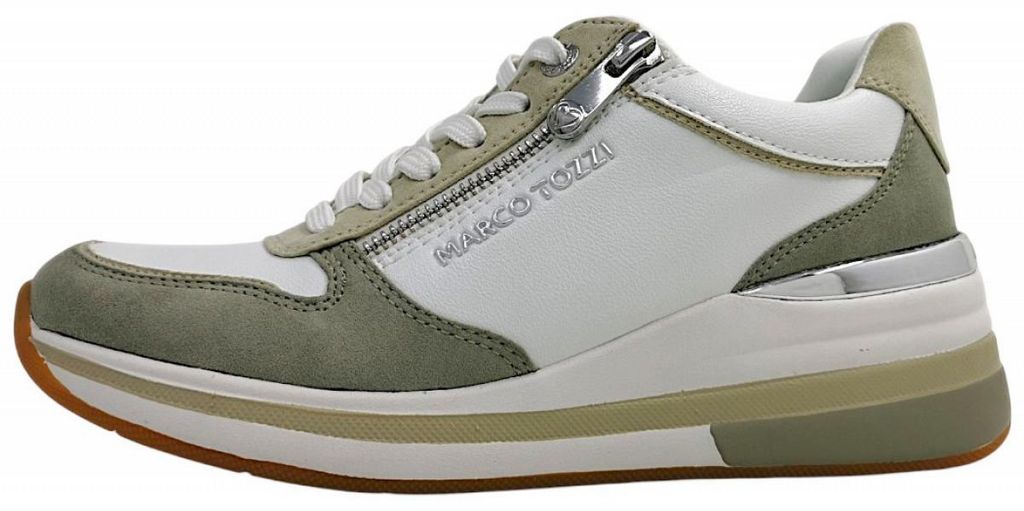 Marco Tozzi Damenschuhe Schnürschuhe Sportive Weiß Freizeit, Schuhgröße:41 EU