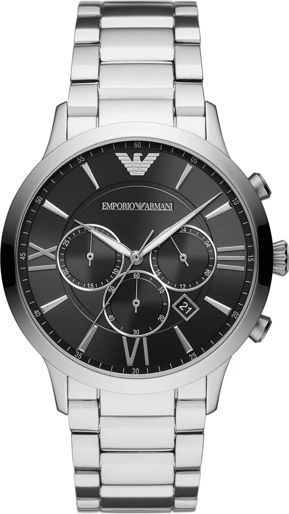 Emporio Armani AR11208 Orologio Uomo Giovanni Chrono + Box Originale