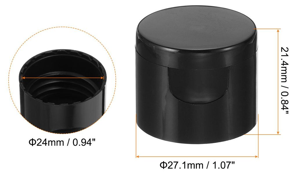 24 Stš¹ck Flip Cap fš¹r Reiseflaschen zum Befš¹llen, ?:24mm Klappdeckel fš¹r Plastikflaschen zum Befš¹llen, Deckel fš¹r Travel Bottles ...