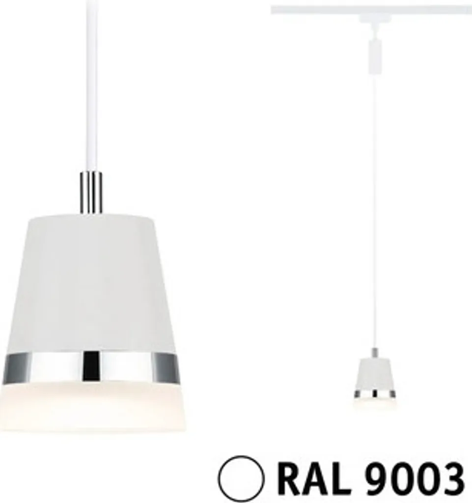 Paulmann URail Suspension Cone Blanc de Sécurité 230V Système Rail