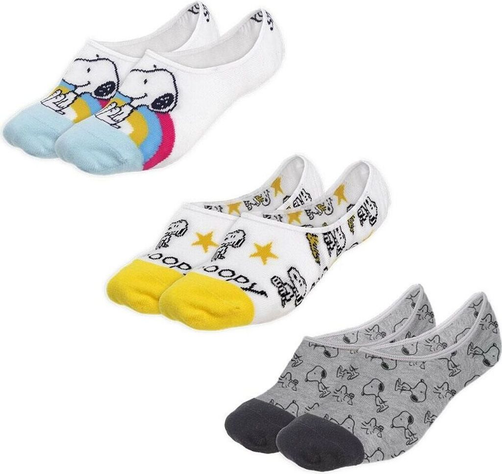 Calcetines Snoopy 3 Piezas (36-38)