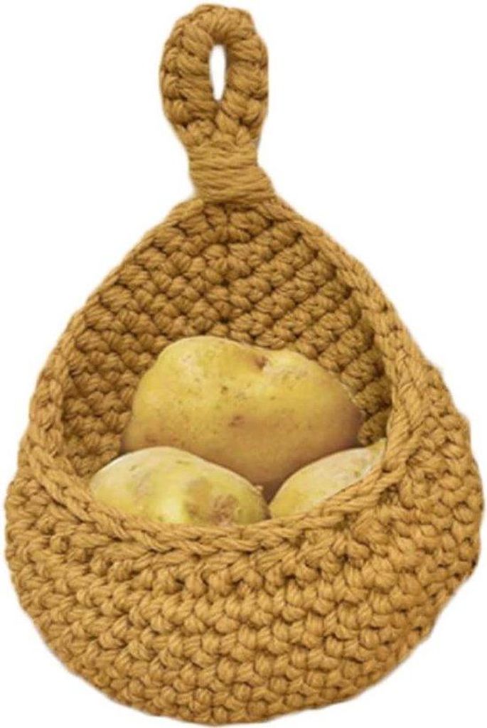 Wandmand für Obst und Gemüse, dekorativ, hängend, für Küche