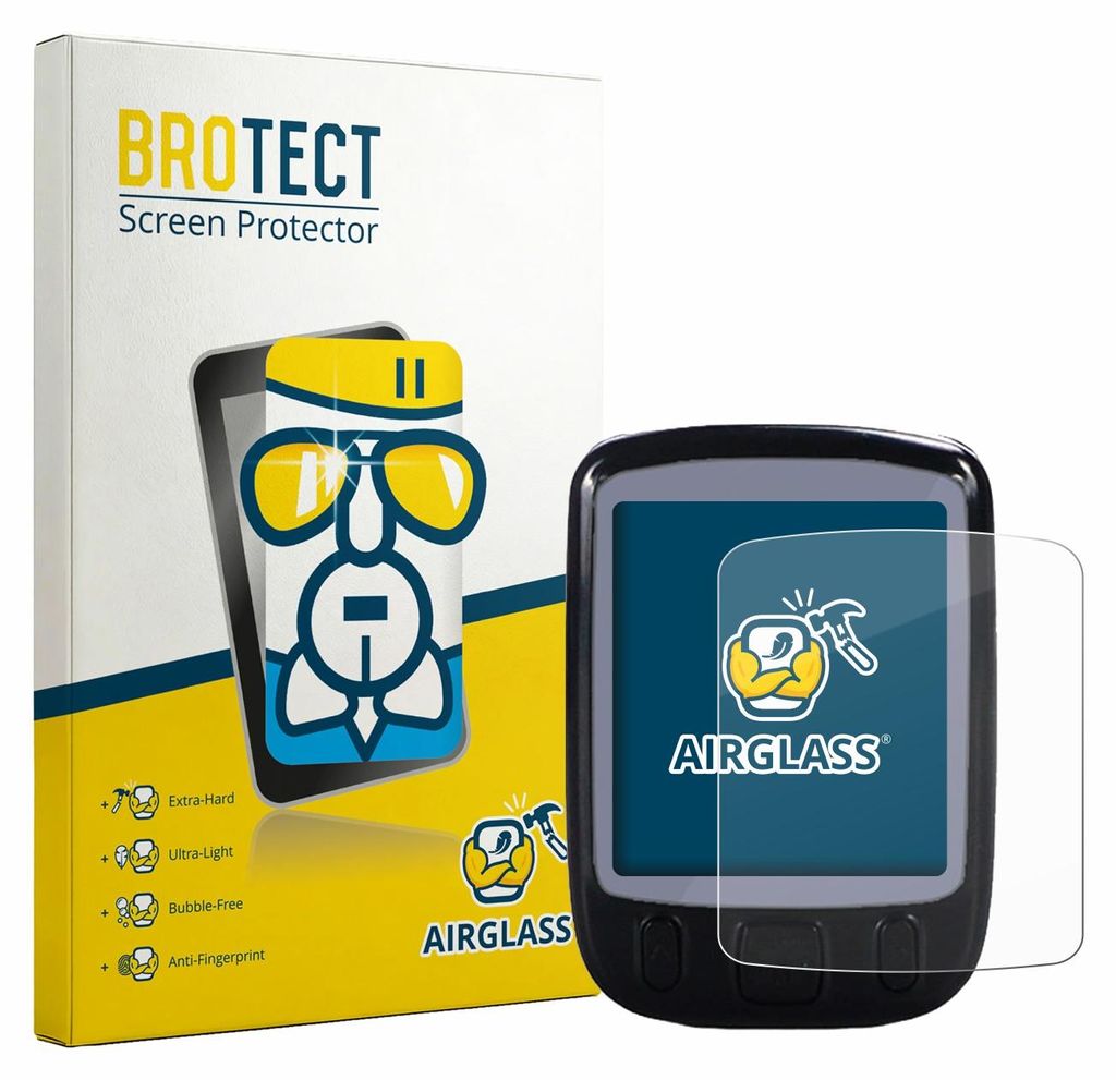 BROTECT Schutzglas für Fravsiu Bike Computer Schutzfolie Panzer Folie Glas Display Schutz klar