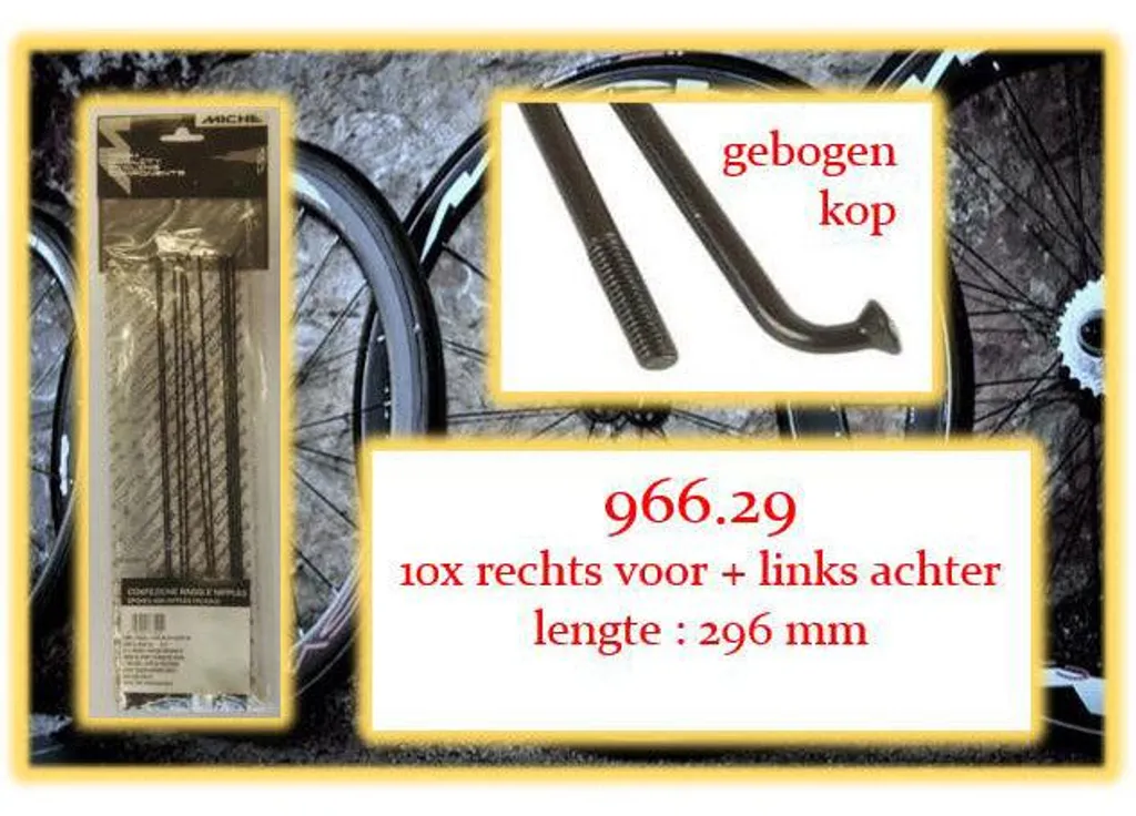 Éliminez le Voile de Roue avec les Rayons Miche 10x RV LA 966.29 Précis
