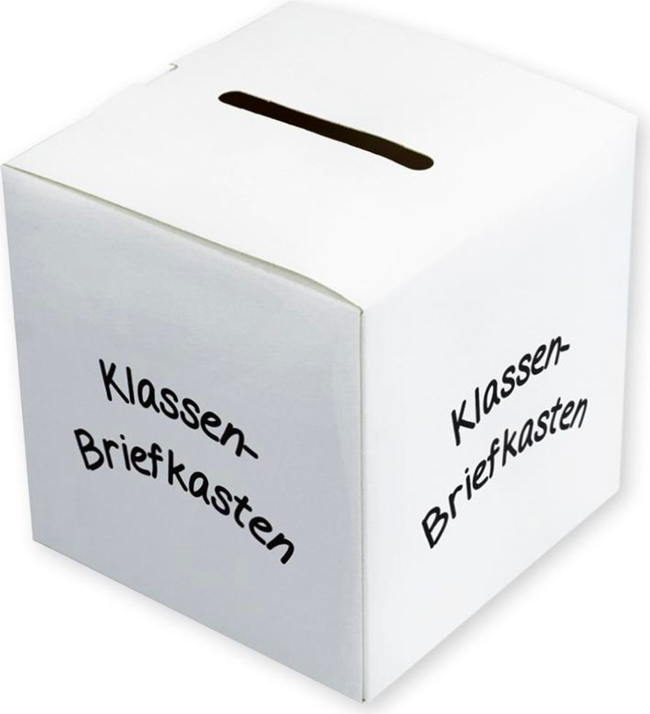 TimeTEX Klassen-Briefkasten weiß, mit Schlitz zum Produktbild 