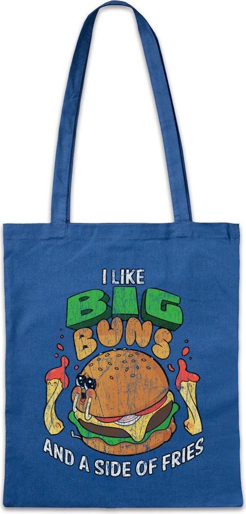 Urban Backwoods I Like Big Buns, Stofftasche, Farbe: Royalblau
