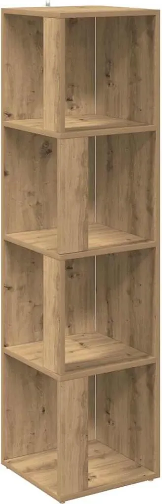 Scaffale Angolare Salvaspazio 132 cm Rovere Artisan | vidaXL