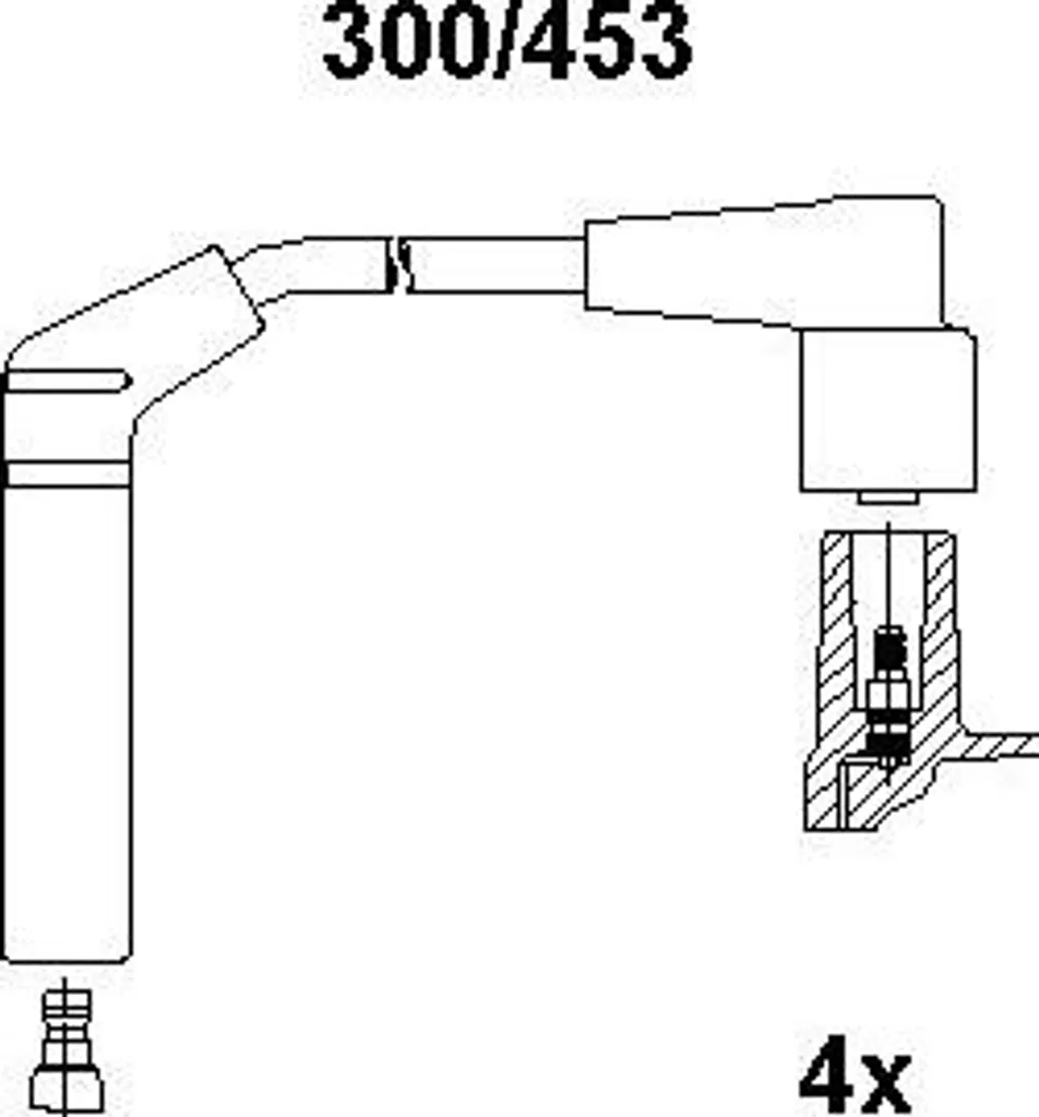 BREMI 300/453 Set cavi accensione OE compatibile con Nova