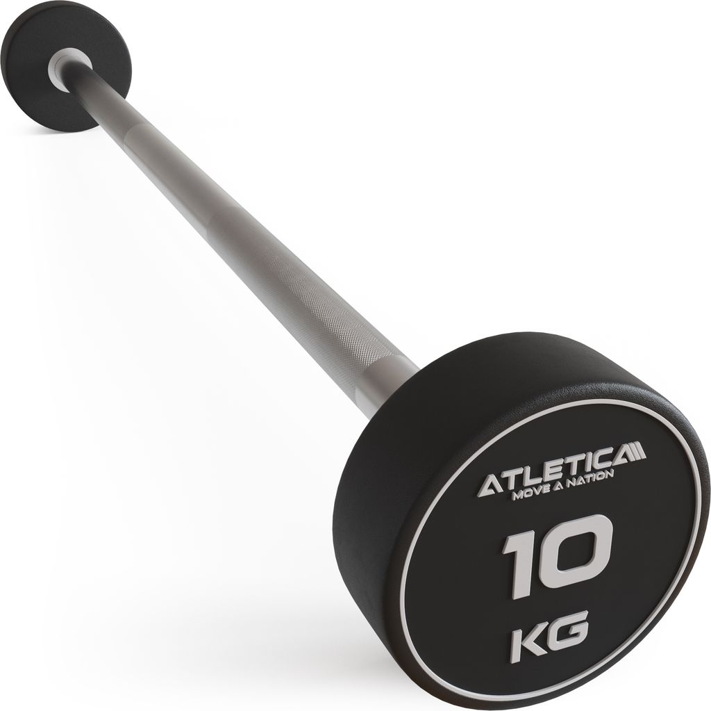 ATLETICA Langhantel | Kompakt | 10kg | Premium Design und Produktbild 
