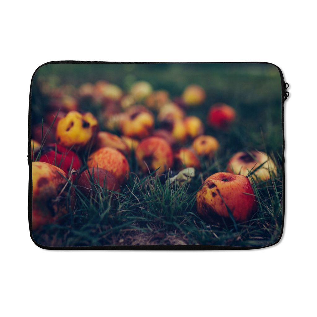 MuchoWow Laptop Hülle 13 Zoll Landdekoration - Herbst - Apfel - Obst Laptoptasche - Laptophülle - Sleeve - Rundumschutz
