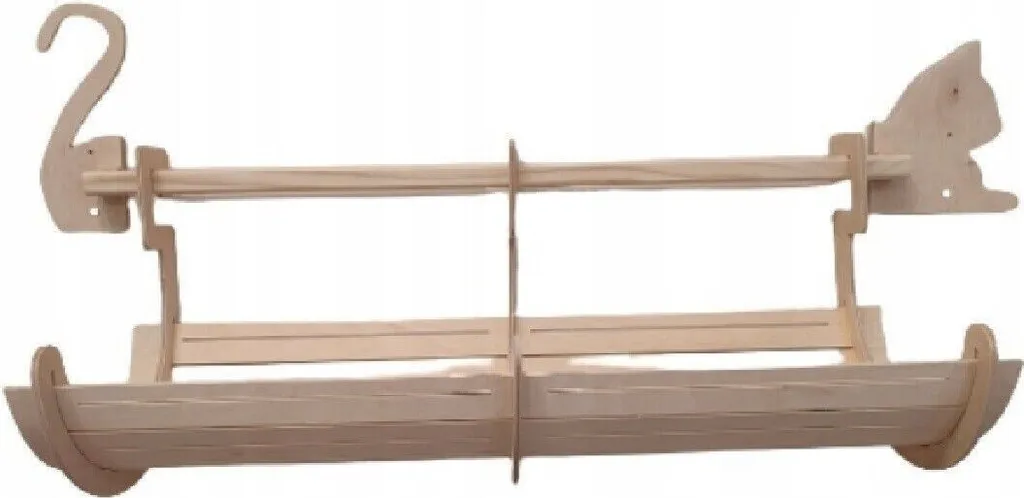 Lit pour chat mural Gain de place - Panier de repos hauteur 42x70 cm