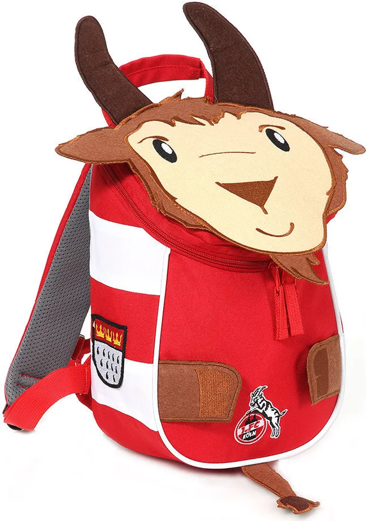 Sac à dos enfant FC Cologne Hennes - Petit cartable léger rouge et blanc