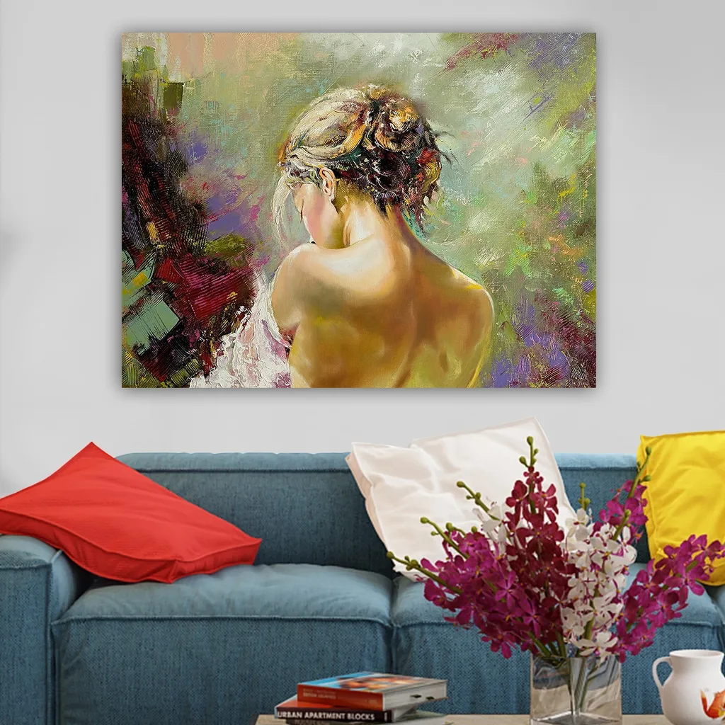 Toile Murale Multicolore Wallity en Bois de 70x100 cm Qualité Premium