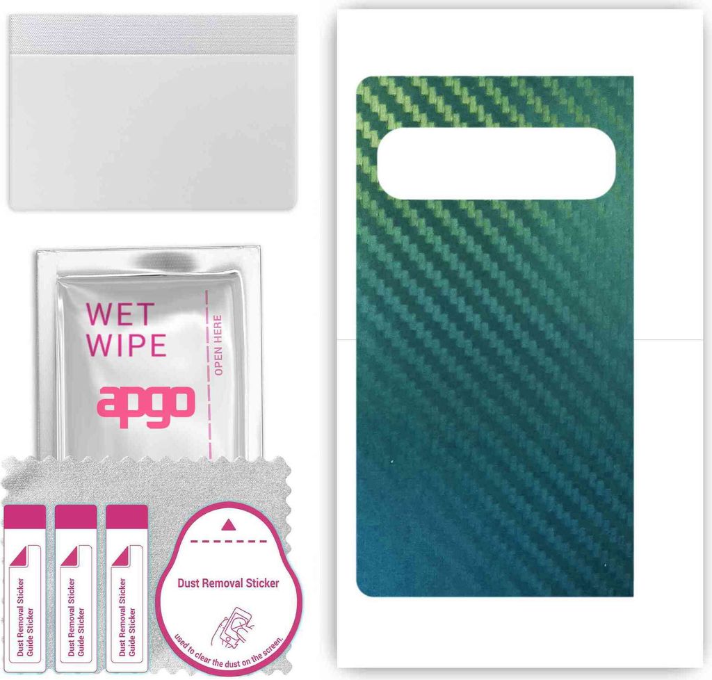 apgo Rückseite Schutzfolie, Skin, kompatibel mit Google Pixel Fold, Hinten Displayschutzfolie aus Vinylfolie, kratzfest, einfache Montage - Kohlen...